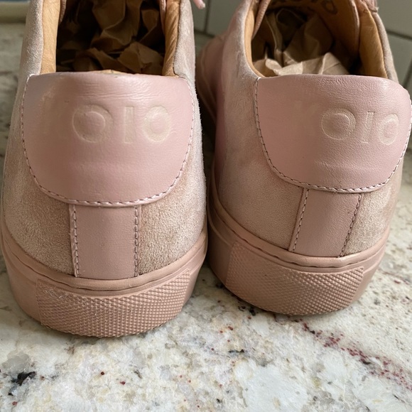 $295 Koio Capri Fiore Pink Leather Italian Lace Up Low Top Sneakers 38 Fiore - Picture 8 of 15